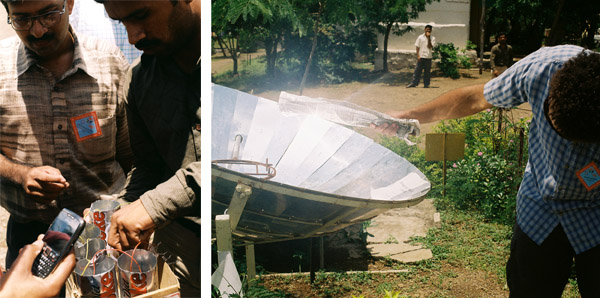 solar cooker and biofuel cells